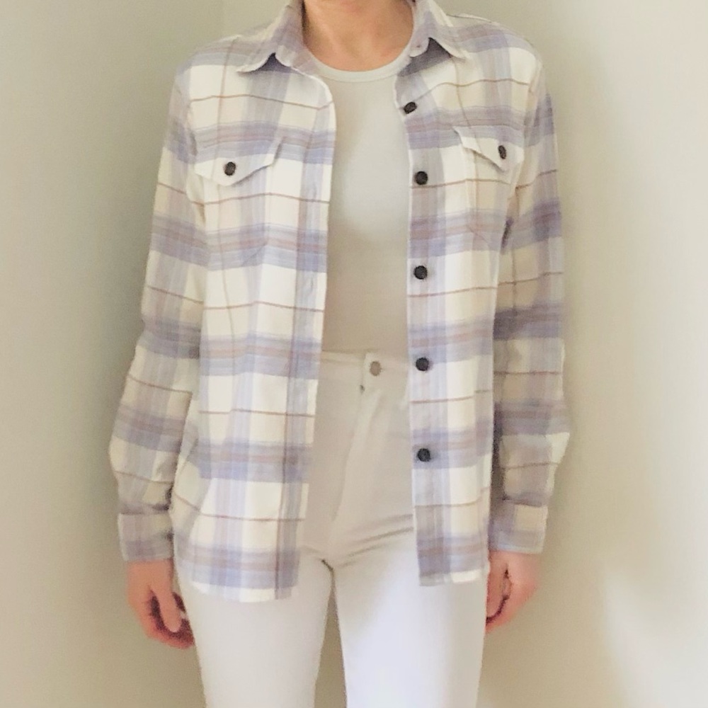 Organic Cotton Flannel Plaid Shirt